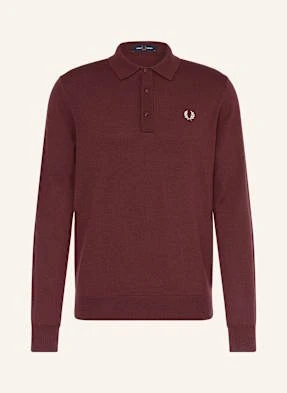 Fred Perry Koszulka Polo Z Dzianiny rot