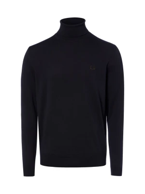 Fred Perry sweter wełniany Mężczyźni Wełna niebieski