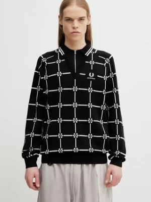 Fred Perry sweter z dodatkiem wełny