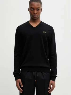Fred Perry sweter z dodatkiem wełny