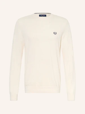 Fred Perry Sweter Z Piki weiss