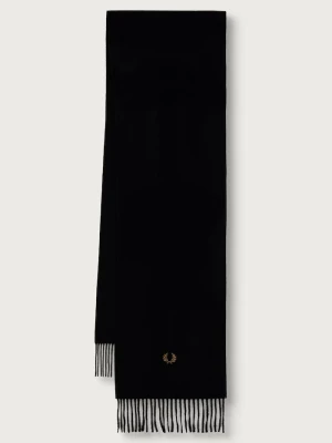 Fred Perry szalik wełniany czarny