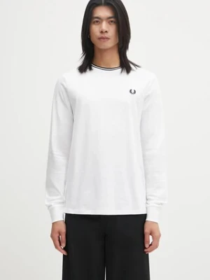 Fred Perry t-shirt bawełniany kolor biały gładki M9602