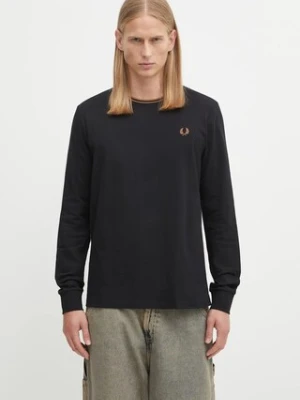 Fred Perry t-shirt bawełniany kolor czarny gładki M9602