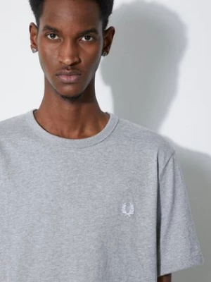 Fred Perry t-shirt bawełniany Ringer T-Shirt męski kolor szary melanżowy M3519.R49