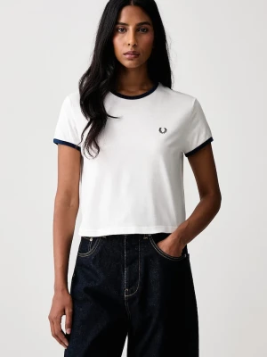 Fred Perry T-shirt damski bawełniany biały