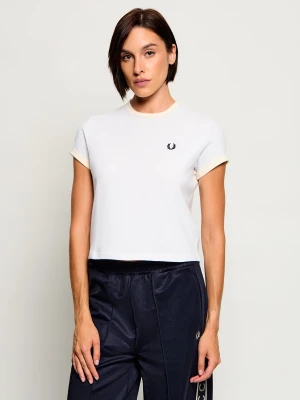 Fred Perry T-shirt Laurel Wreath | Cropped Fit biały