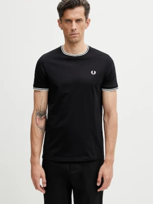 Fred Perry t-shirt męski bawełniany czarny