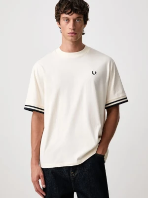Fred Perry T-shirt męski bawełniany beżowy