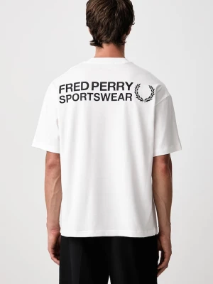 Fred Perry T-shirt męski bawełniany biały