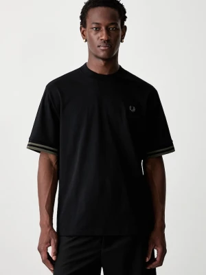Fred Perry T-shirt męski bawełniany czarny