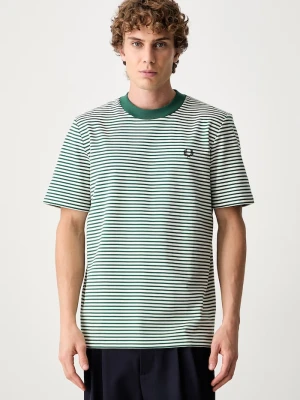 Fred Perry T-shirt męski bawełniany zielony