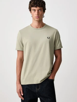 Fred Perry T-shirt męski bawełniany zielony