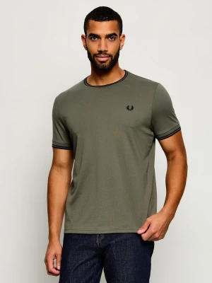 Fred Perry T-shirt | Regular Fit oliwkowy