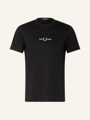 Fred Perry T-Shirt schwarz CZARNY