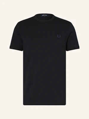 Fred Perry T-Shirt Z Lampasami schwarz