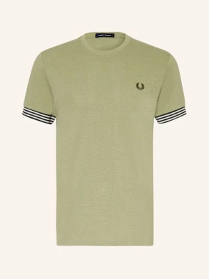 Fred Perry T-Shirt Z Materiału Pika gruen