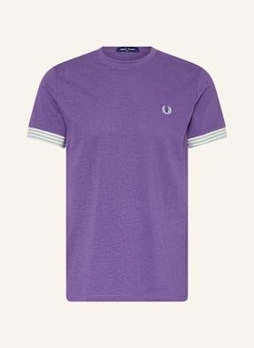 Fred Perry T-Shirt Z Materiału Pika lila