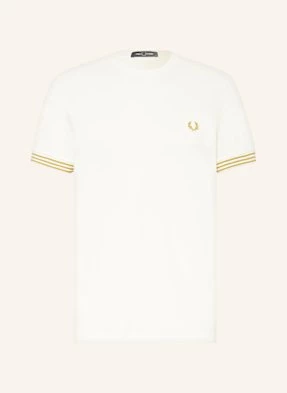 Fred Perry T-Shirt Z Materiału Pika weiss