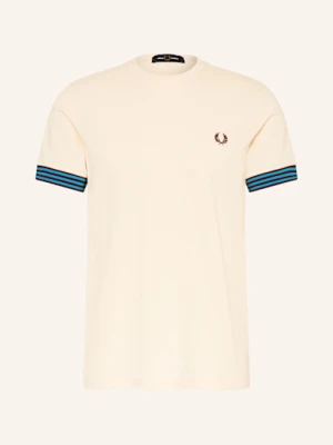 Fred Perry T-Shirt Z Materiału Pika weiss