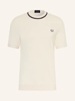 Fred Perry T-Shirt Z Materiału Pika weiss