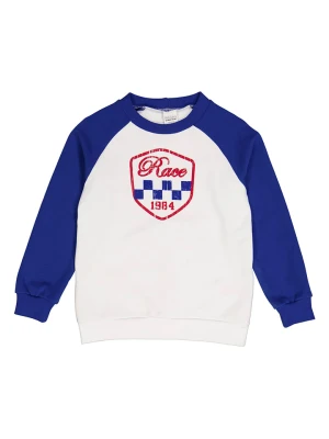 Fred´s World by GREEN COTTON Bluza "Racing" w kolorze biało-niebieskim rozmiar: 116 Fred's World By GREEN COTTON