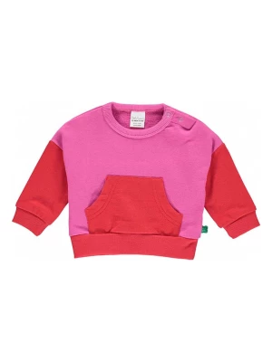 Fred´s World by GREEN COTTON Bluza w kolorze różowo-czerwonym rozmiar: 86