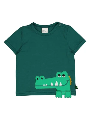 Fred´s World by GREEN COTTON Koszulka "Croco applique" w kolorze zielonym rozmiar: 80