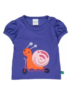 Fred´s World by GREEN COTTON Koszulka "Hello snail" w kolorze fioletowym rozmiar: 86