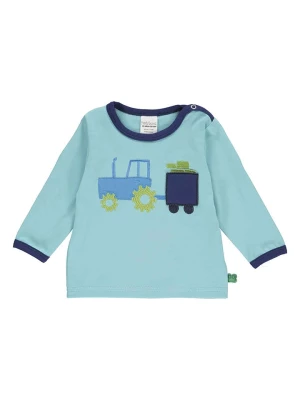 Fred´s World by GREEN COTTON Koszulka "Tractor" w kolorze błękitnym rozmiar: 98