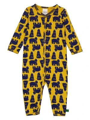 Fred´s World by GREEN COTTON Rampers "Bear" w kolorze żółtym rozmiar: 98
