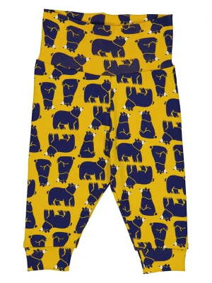 Fred´s World by GREEN COTTON Spodnie dresowe "Bear" w kolorze żółtym rozmiar: 80