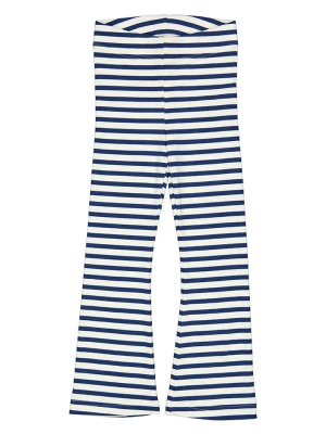Fred´s World by GREEN COTTON Spodnie "Stripe" w kolorze biało-granatowym rozmiar: 134