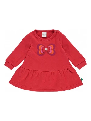 Fred´s World by GREEN COTTON Sukienka dresowe "Heart" w kolorze czerwonym rozmiar: 74
