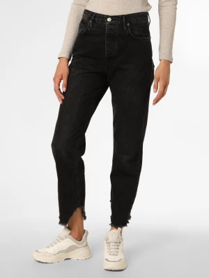 Free People Jeansy Kobiety Bawełna czarny jednolity,