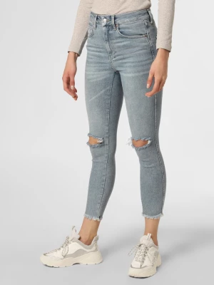 Free People Jeansy Kobiety Bawełna niebieski jednolity,