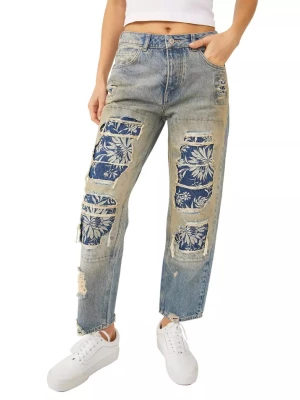 Free People Jeansy z przetarciami rozmiar