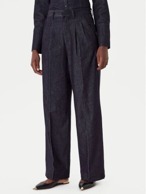 French Connection Jeansy 74ZAU Granatowy Wide Leg