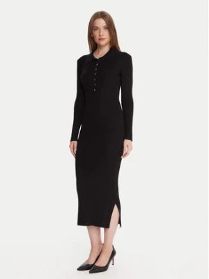 French Connection Sukienka dzianinowa 71ZJB Czarny Slim Fit