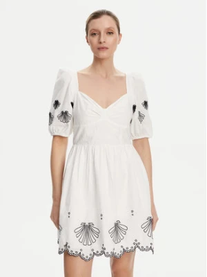 French Connection Sukienka letnia 71YOT Biały Regular Fit