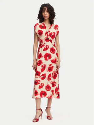 French Connection Sukienka letnia Poppy 719G6 Czerwony Regular Fit