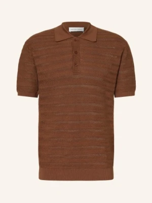 Frescobol Carioca Dzianinowa Koszulka Polo Vidal braun