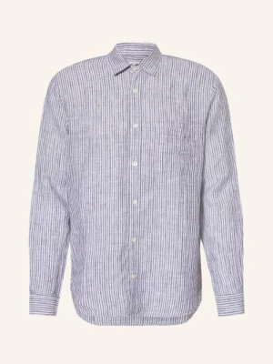 Frescobol Carioca Koszula Lniana Telles Comfort Fit blau