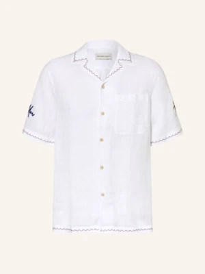 Frescobol Carioca Koszula Wypoczynkowa Alves Comfort Fit Z Lnu weiss