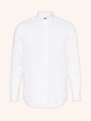 Frescobol Carioca Koszula Z Lnu Antonio Regular Fit weiss