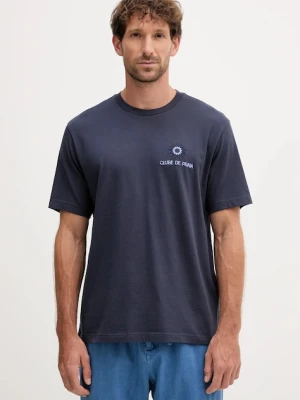 Frescobol Carioca t-shirt bawełniany męski kolor niebieski z aplikacją 2578.841