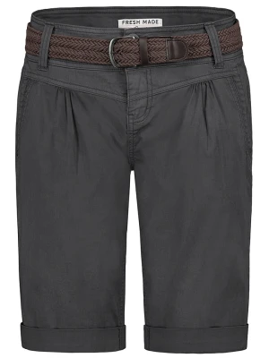 Fresh Made Bermudy w kolorze antracytowym rozmiar: M
