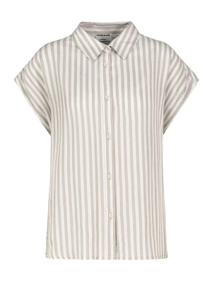 Fresh Made Bluzka w kolorze beżowo-białym rozmiar: XL