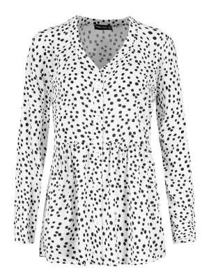 Fresh Made Bluzka w kolorze biało-czarnym rozmiar: S