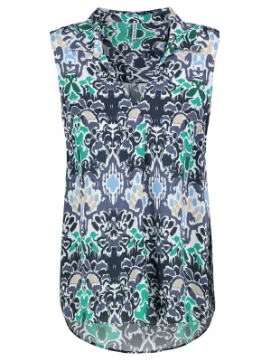 Fresh Made Bluzka w kolorze granatowym ze wzorem rozmiar: XL